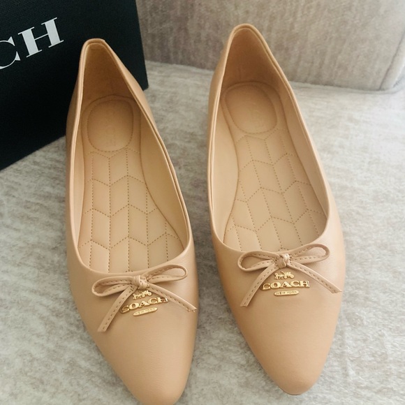 Coach Shoes - Annabel Leather Balle flat shoes